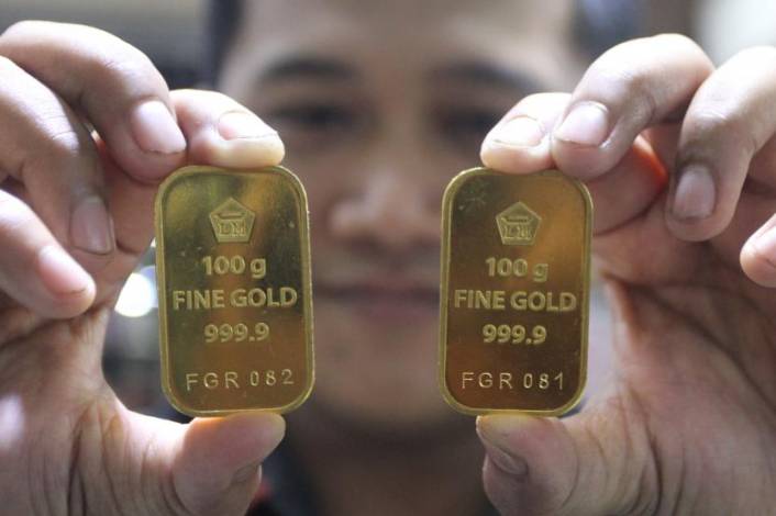 Harga Emas Dunia Ambles di Awal Perdagangan Hari Ini