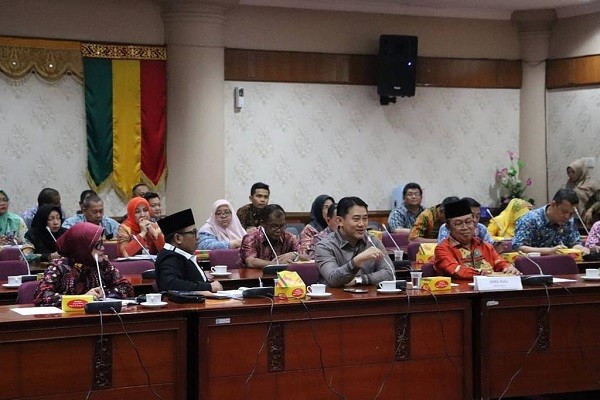 Bahas Perkembangan dan Pembangunan, DPRD Riau Terima Kunjungan Pemko Dumai