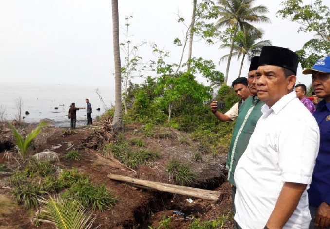 Edy Nasution: Penyelesaian Abrasi Pulau Rangsang Butuh Koordinasi Provinsi, Kabupaten dan Pusat