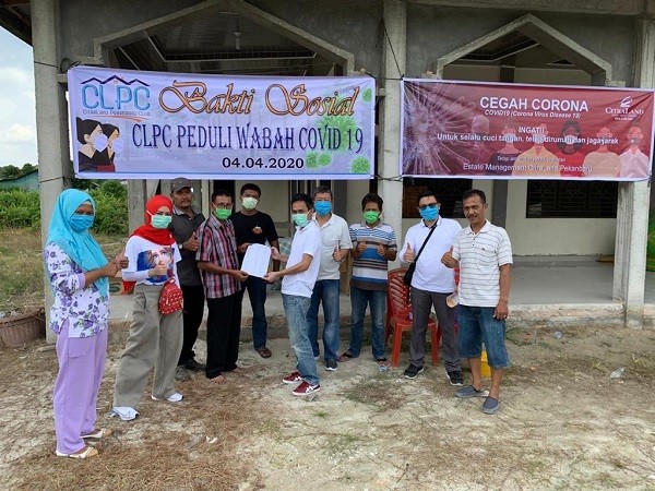 Kurangi Beban Masyarakat Dampak Corona, CLPC Salurkan Ratusan Sembako dan Obat