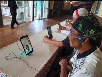 Masih Pandemi, Warga Binaan Lapas Pekanbaru Lebaran Bersama Keluarga Melalui Video Call