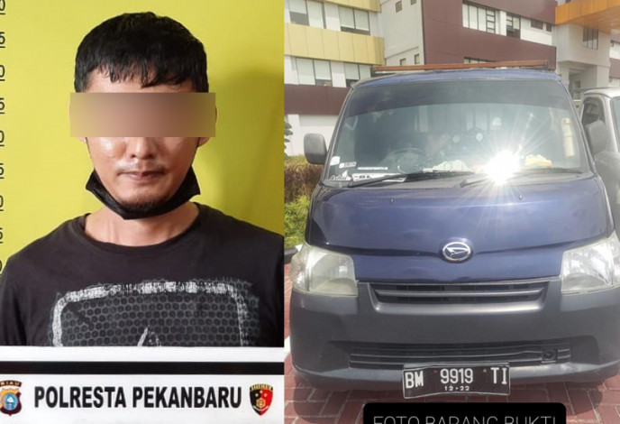 Kurang dari 5 Jam, Pelaku Pencurian Mobil di Pekanbaru Ditangkap Polisi