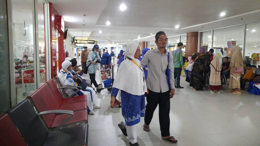 Alhamdulillah, Jemaah Haji Kloter 2 BTH Asal Pekanbaru sudah Tiba di EHA Riau
