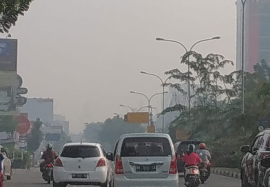 Kabut Asap di Pekanbaru Makin Pekat, Jarak Pandang Hanya 1,5 Kilometer