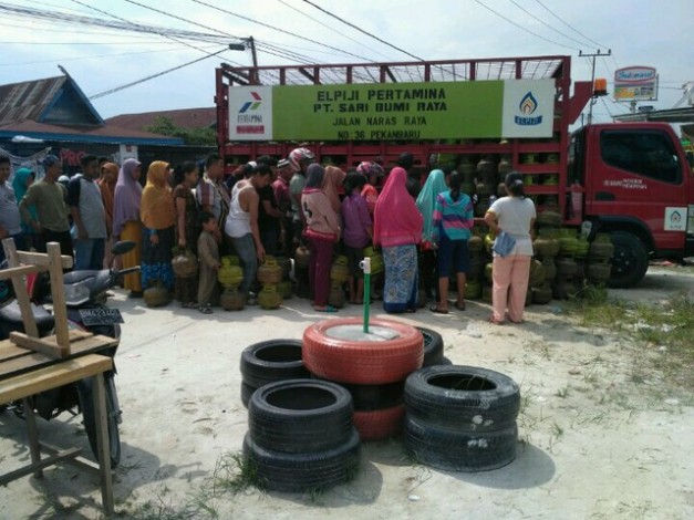Gas 3 Kg Langka, DPP Pekanbaru Gelar Operasi Pasar