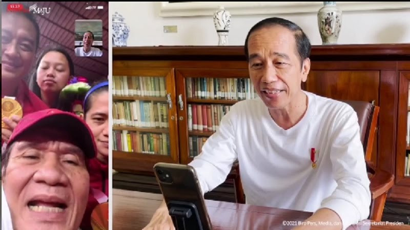 Jokowi Video Call Peraih Medali Emas Paralimpiade: Luar Biasa!