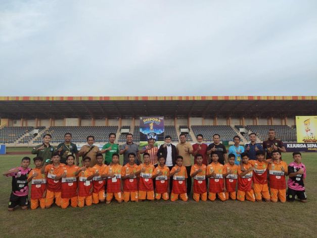 Ganyang Inhil 6-0, Tim U-14 Meranti Maju ke Semifinal Kejurda Pelajar Piala Gubri