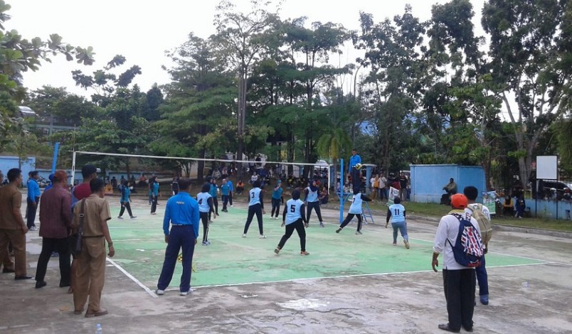 Tim Bola Voli Putri Desa Aur Sati Juara Gala Desa Kabupaten Kampar 2018