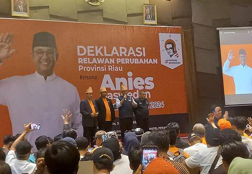 Anies Baswedan Minta Relawan di Riau All Out untuk Pilpres 2024