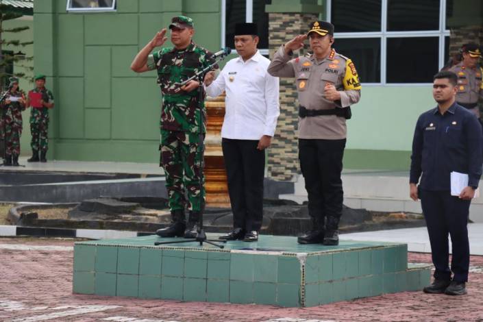 Apel Sinergitas TNI/Polri, Kapolresta Pekanbaru: Mari Bersama-sama Jaga Keamanan Pemilu 2024