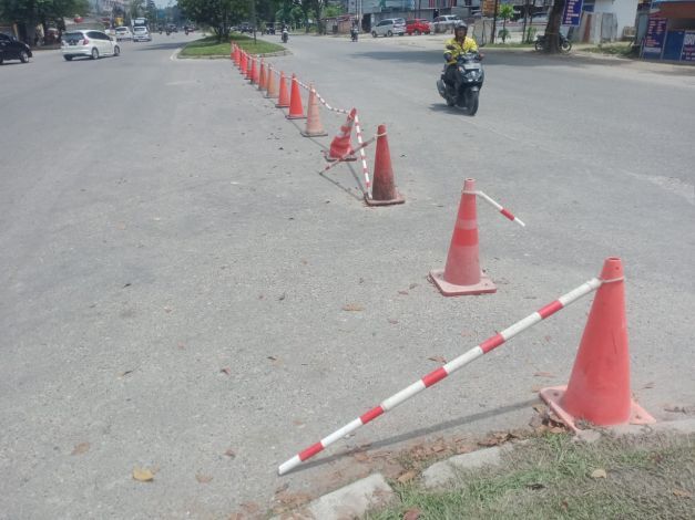 Penutupan U Turn Simpang Jalan SM Amin - Naga Sakti Kembali Dikaji