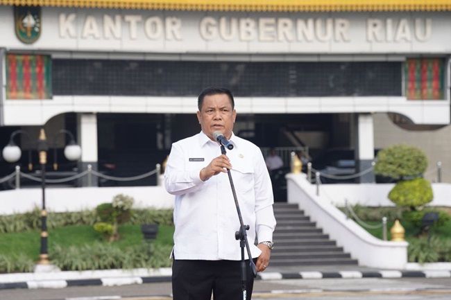 Pimpin Apel Perdana, Pj Gubri Larang Pejabat Eselon II Nongkrong di Kedai Kopi Saat Jam Kerja