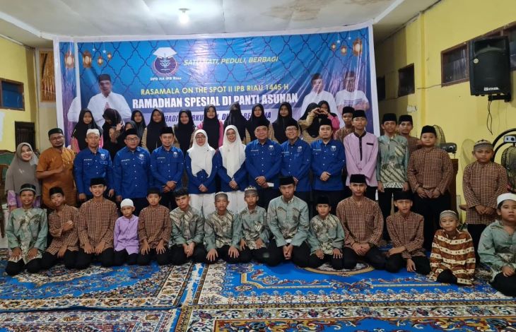 Pengurus IPB Riau Santuni Anak Yatim Piatu Panti Asuhan Amanah
