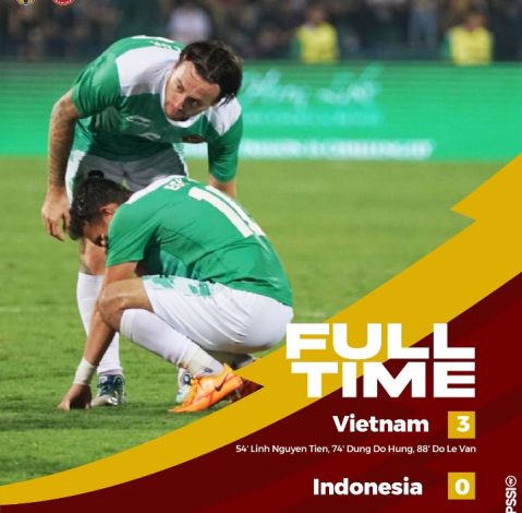 Timnas Indonesia Kalah 0-3 dari Vietnam di Sea Games