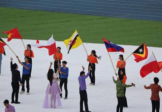 Bendera Merah Putih Terbalik pada Gladi Resik Opening Ceremony SEA Games 2023, Kamboja Minta Maaf