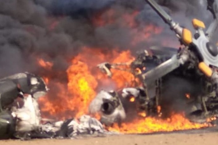 Helikopter TNI AD Jatuh, Meledak, dan Terbakar di Kendal