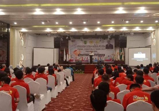 Targetnya Tak Main-main, Juara Umum! Kontingen Porwil XI Riau Gelar Pelatda Sebulan