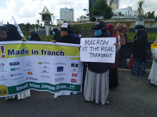 GMMK Lakukan Aksi di Pekanbaru, Ajak Boikot Produk Prancis