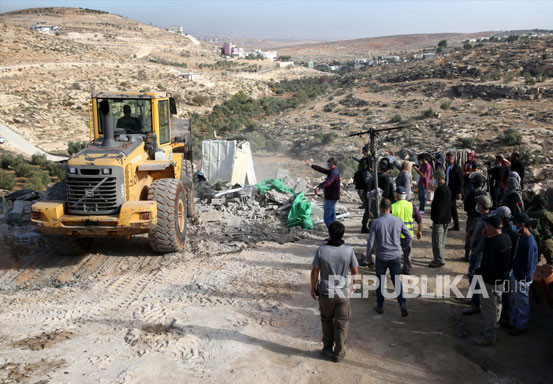 PBB: Israel Hancurkan 90 Bangunan Warga Palestina