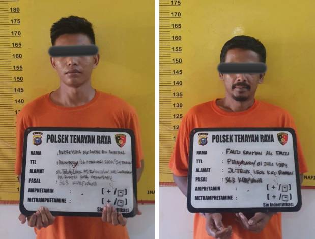 Kepergok Security saat Maling di Area Proyek, Dua Pria di Pekanbaru Diangkut Polisi