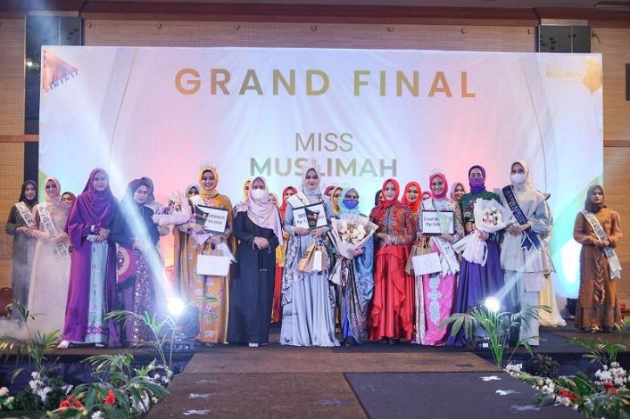 Perwakilan Bengkalis Bawa Mahkota Miss Muslimah Award Riau 2022