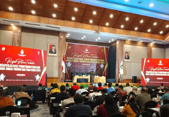 Pleno Rekapitulasi Penghitungan Suara Pemilu 2024 Tingkat Provinsi Riau Dijaga Ketat