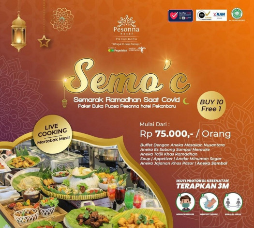Semarakkan Ramadan, Pesonna Hotel Pekanbaru Siapkan Paket Semoc