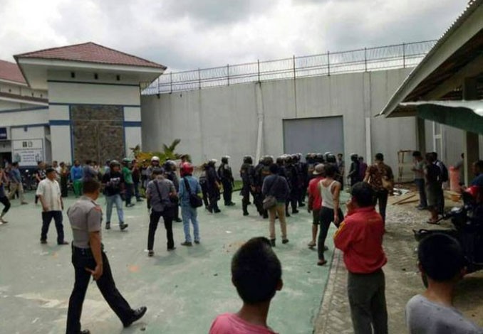 Polresta Kantongi Identitas Provokator Kaburnya 448 Tahanan Rutan Sialang Bungkuk