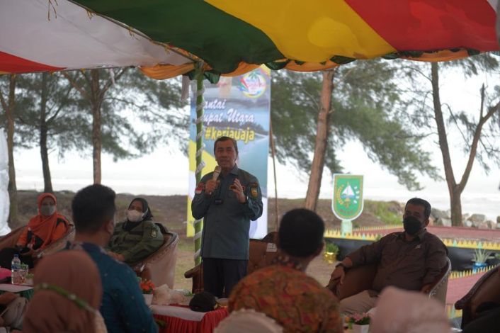 Saat Ramah Tamah, Gubri Ajak Pelaku Parekraf di Pulau Rupat Sadar Wisata