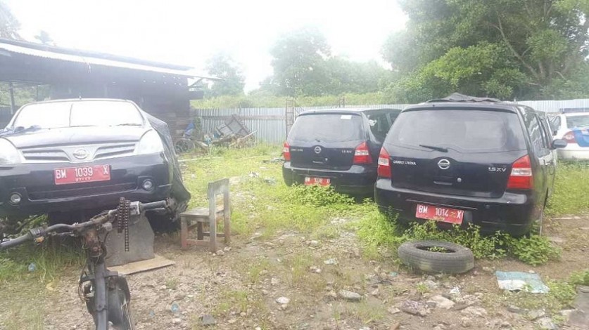 Mobil Dinas DPRD Meranti Rusak Parah Saat Dikembalikan