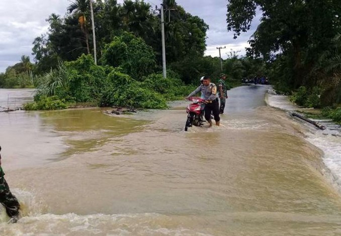 Debit Air Naik 6,53 Meter, Puluhan Desa Terendam Banjir di Inhu