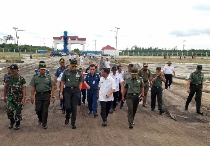 Danrem 031/WB Cek Lokasi Sasaran Kunker Presiden Jokowi di Riau