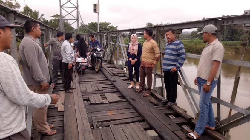 Jembatan Gantung Rumbio Rusak Parah, Masnur: Sekarang Juga Mesti Diperbaiki