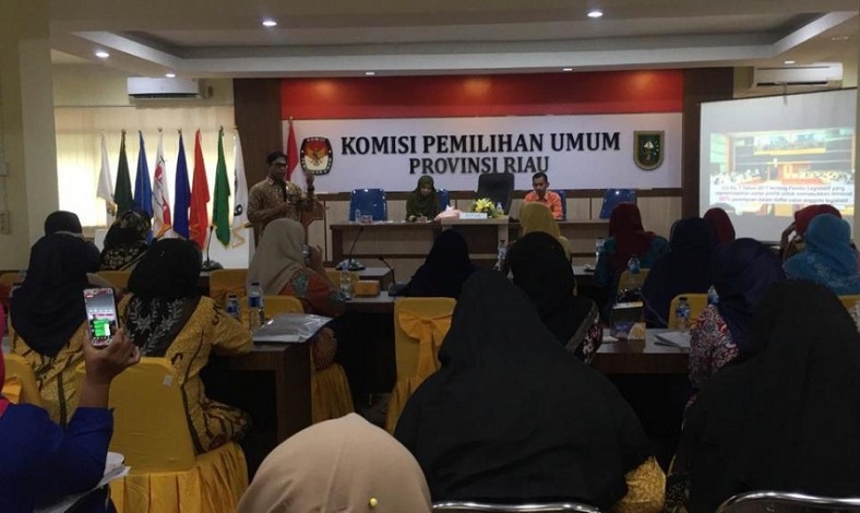 PPSW Sumatera Sambangi KPU Riau, Bahas Tentang Tata Cara Pemilu 2019
