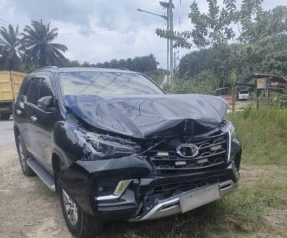 Mobil Dinas Wakil Bupati Siak Kecelakaan di Simpang Eva, Begini Kondisi Penumpangnya