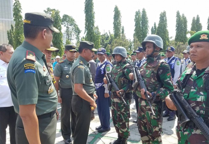 2.300 TNI/Polri Dikerahkan Mengamankan Presiden di Acara Hanura di Gelanggang Remaja Pekanbaru