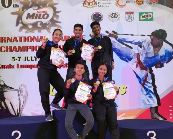 Lima Atlet Karate Pelalawan Berjaya di Malaysia