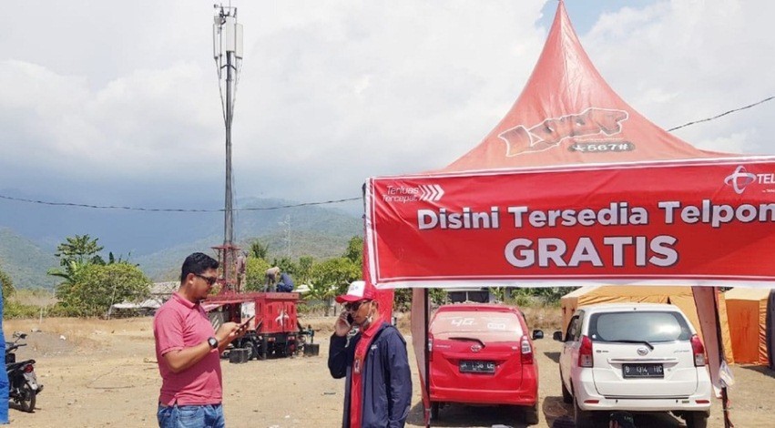 Telkomsel Berikan Telpon Gratis bagi Korban Gempa Lombok
