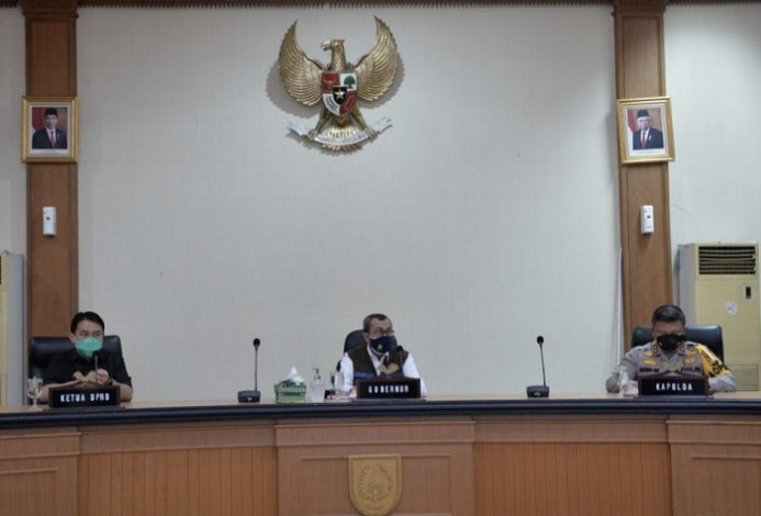 Dialog dengan Buruh, Gubernur Riau dan Forkopimda Sepakat akan Sosialisasi UU Cipta Kerja ke Masyarakat