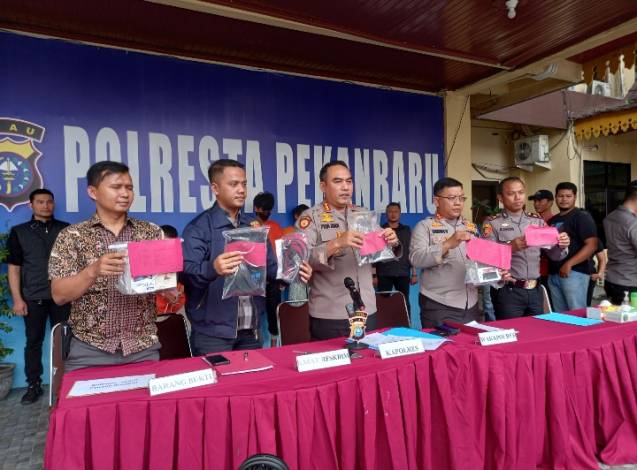 Polisi Ringkus Dua Jambret di Pekanbaru, Sudah Beraksi di Belasan TKP