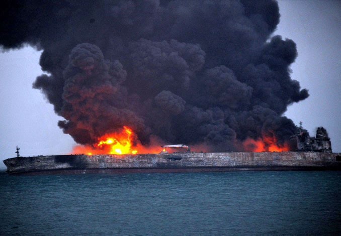 Kapal Tanker Sanchi yang Tabrakan Bawa Bahan Beracun