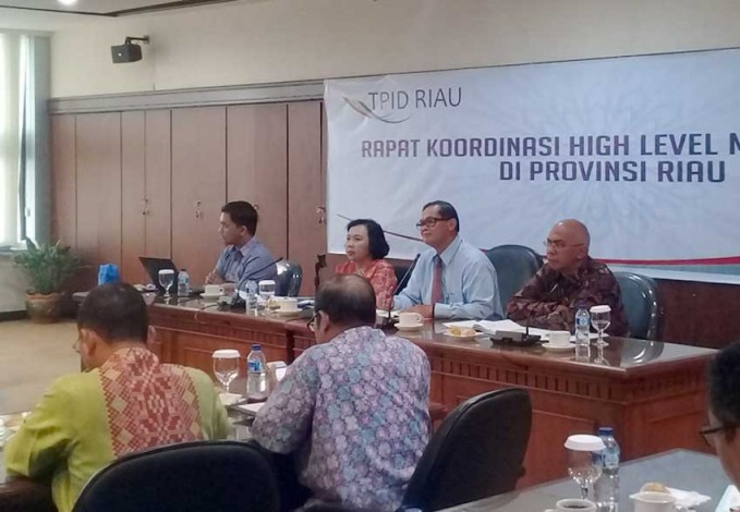 High Level Meeting TPID Riau Bahas Pengendalian Distribusi Pangan