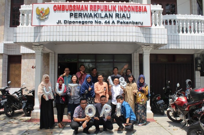 Ombudsman Riau Rayakan HUT ke 18 ORI di Kantor Pelayanan Publik