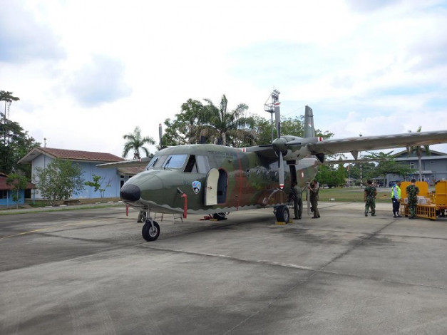 Tiba di Pekanbaru, Mulai Besok Pesawat Cassa 212 Siap Lakukan TMC Atasi Karhutla