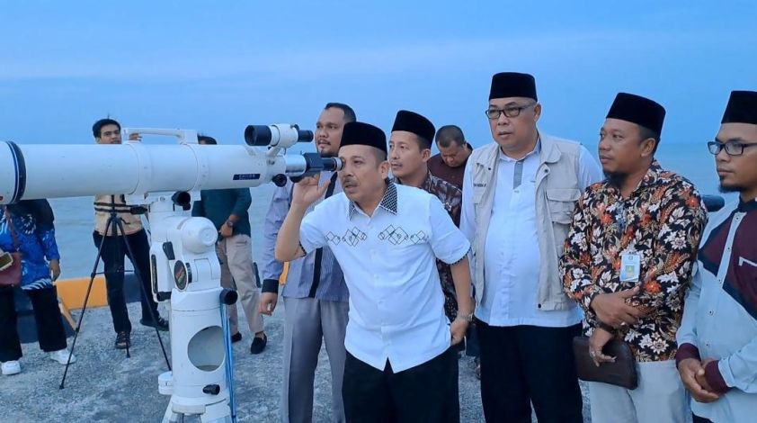 Tentukan Awal Syawal 1445 H, Titik Lokasi Rukyatul Hilal Provinsi Riau di Hotel Bono Pekanbaru