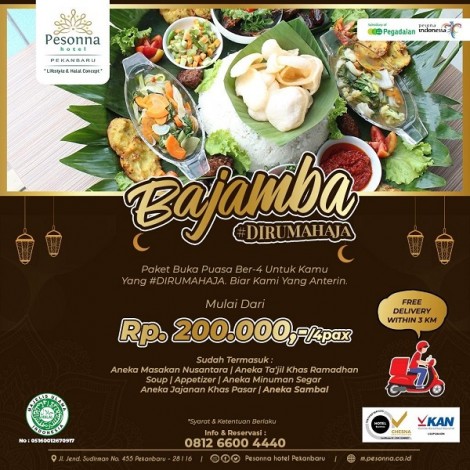 Jaga Tradisi Leluhur, Pesonna Hotel Pekanbaru Hadirkan Makan Bajamba
