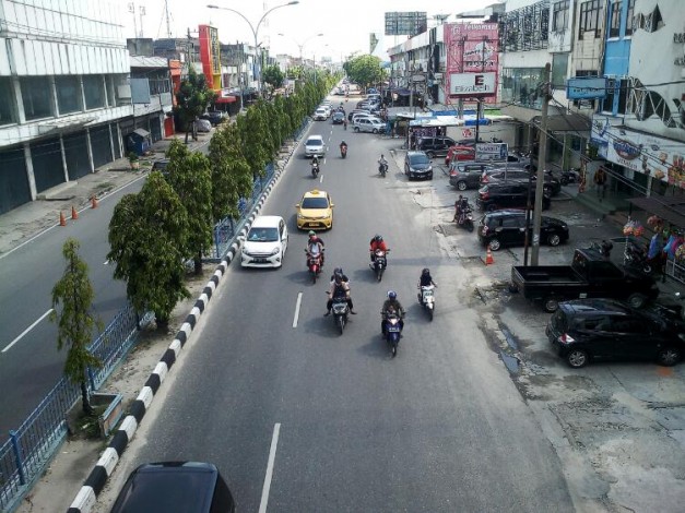 H+4 Lebaran, Jalanan Kota Pekanbaru Sudah Tepantau Ramai Lancar