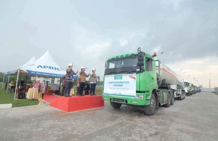 Tanoto Foundation dan RAPP Donasikan 500 Ton Oksigen untuk Penanganan Pasen Covid-19 di Indonesia