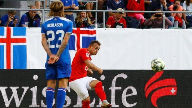 Swiss Pesta Gol Kalahkan Islandia di UEFA Nations League