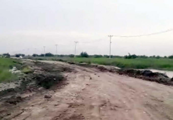 PUPR Riau Perbaiki Jalan Sontang - Duri yang Rusak Parah